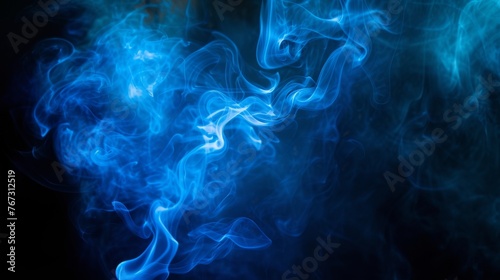 Mysterious Blue Smoke Emerges from Old Factory at Night