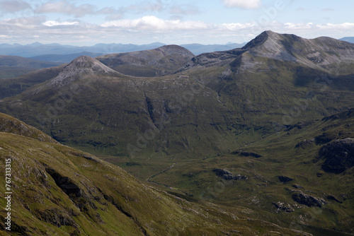 View from the ascent of Ben Nevis by the Carn Mor Dearg Arete - Fort William - Highlands - Scotland - UK