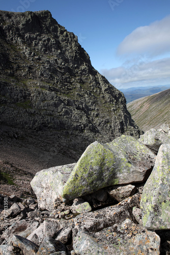 View from the ascent of Ben Nevis by the Carn Mor Dearg Arete - Fort William - Highlands - Scotland - UK photo