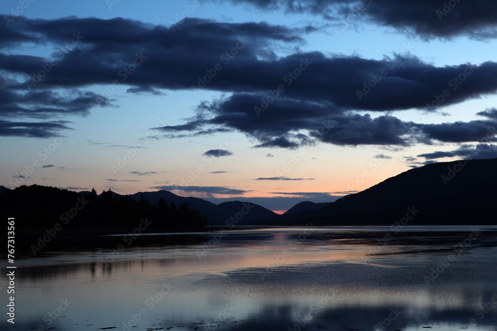 Sunset on Loch Eil - Corpach - Fort William - Highlands - Scotland - UK