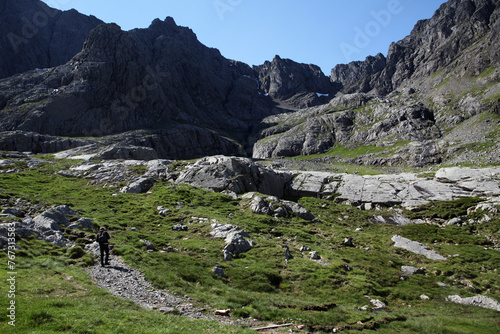 View from the ascent of Ben Nevis by the Carn Mor Dearg Arete - Fort William - Highlands - Scotland - UK photo