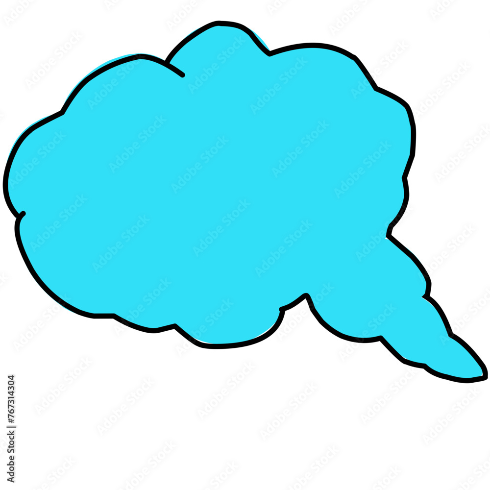 Empty comic collection trendy colored cloud pop art vector Empty comic collection trendy colored cloud pop art vector