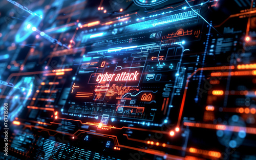 Electronic screen displaying "cyber attack": envisioning the future of cybersecurity