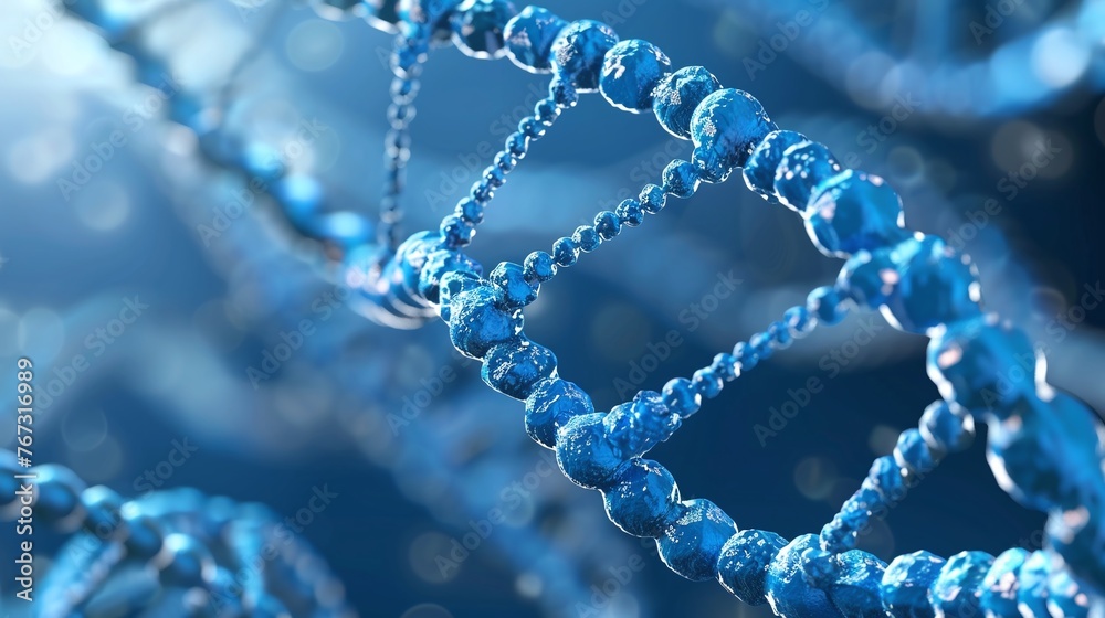 blue DNA helix with spiral gene molecule, capturing the essence of human genetic structure and its significance in molecular biology and research studies blue DNA helix with spiral gene molecule, capturing the essence of human genetic structure and its significance in molecular biology and research studies
