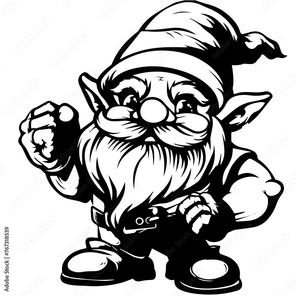 Chill Gnome Vector Illustration Chill Gnome Vector Illustration