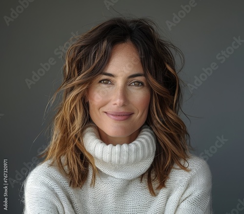 Attractive young woman with...