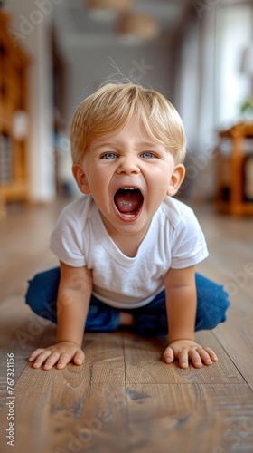 Funny toddler tantrum shout...