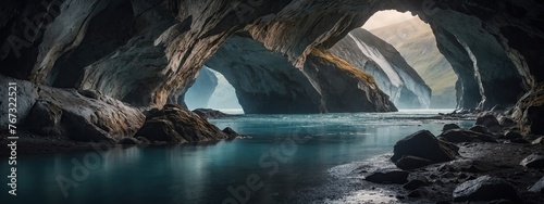 Glacial caves crumbling due to warming temperatures