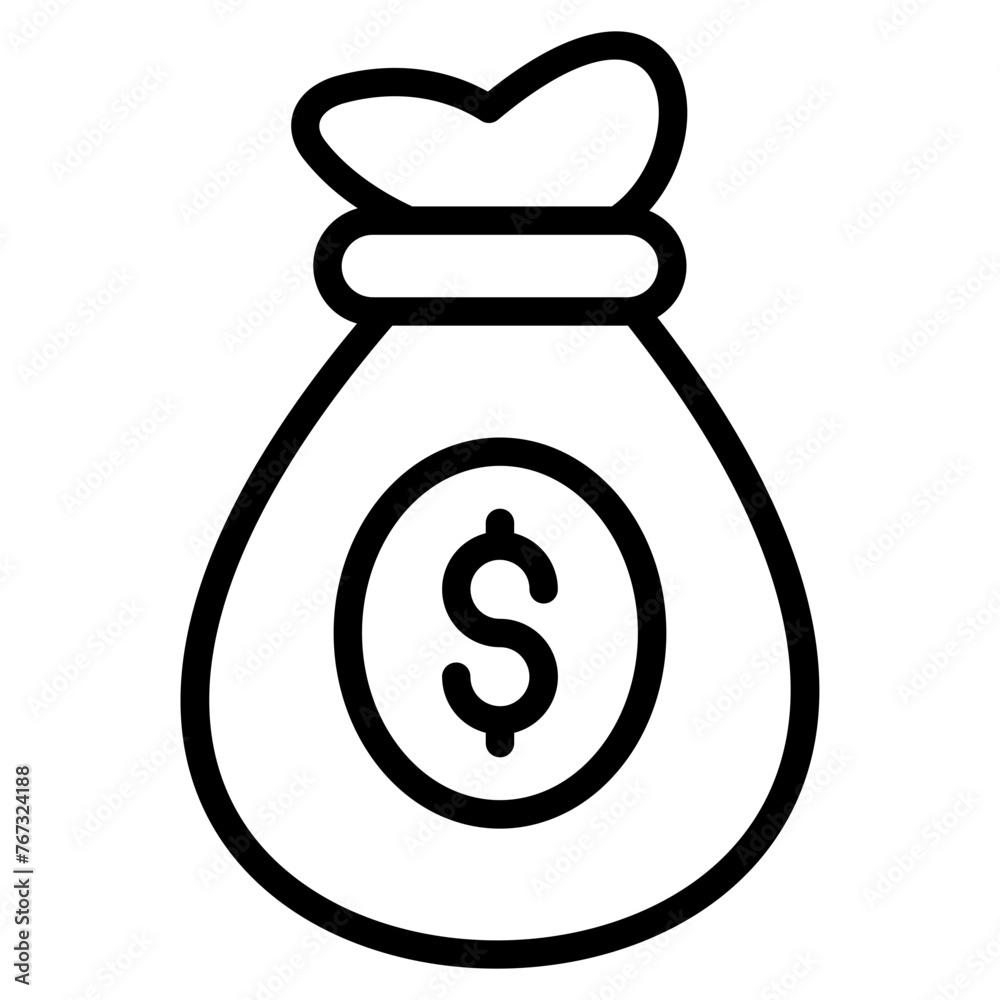 Money Bag Icon Element For Design Money Bag Icon Element For Design