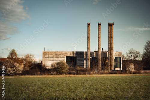 abandoned industrial building