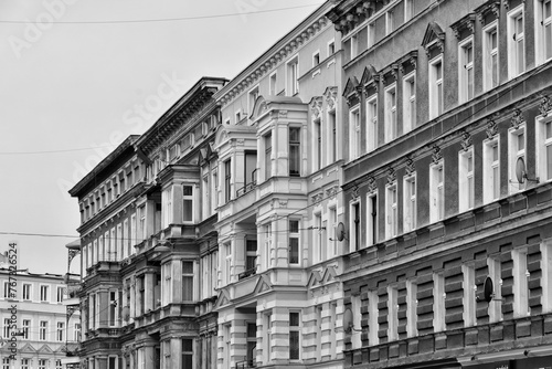 Historical residential houses in Szczecin, Poland © Schneestarre