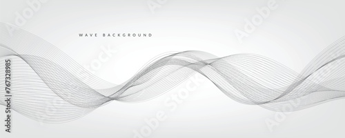 White gradient background with waves. EPS10