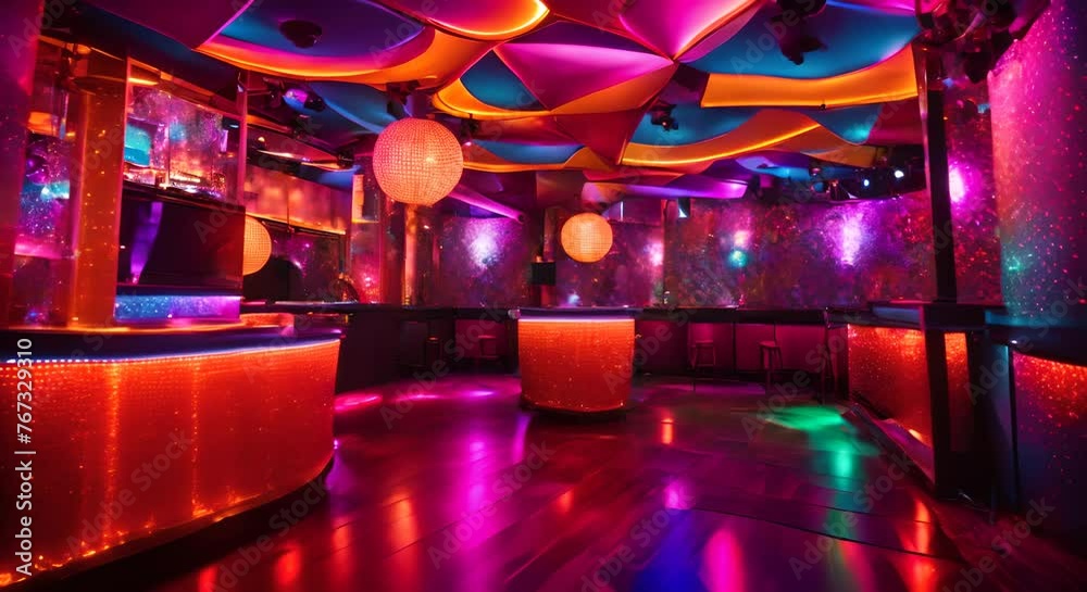Disco club with lights. Disco club with lights.