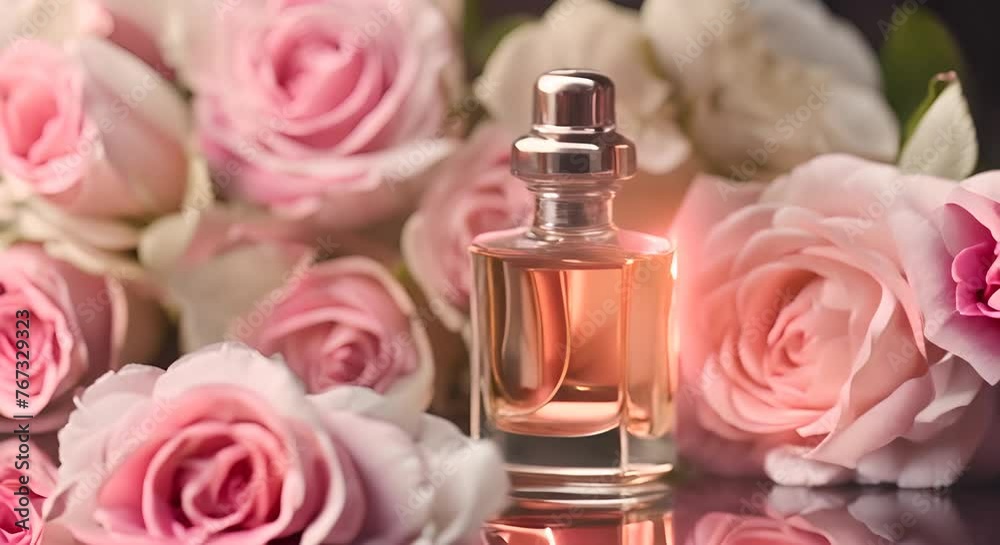 Perfume with flowers. Perfume with flowers.