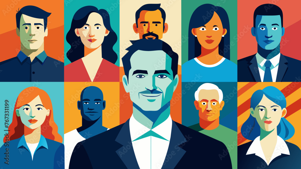 A gallery of portraits showcasing the strength determination and creativity of a diverse range of entrepreneurs.