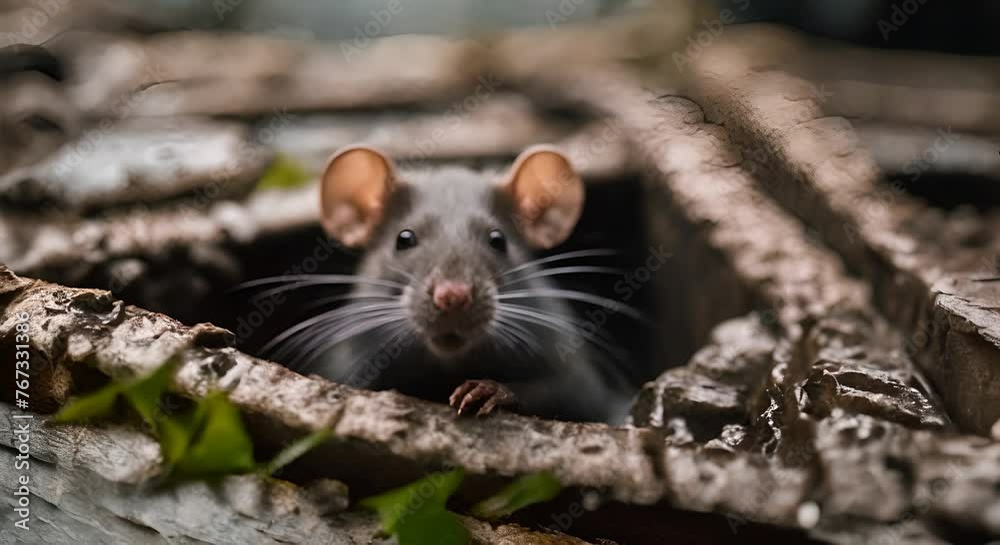 Rat in the sewers.