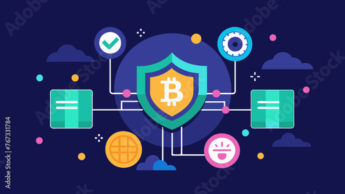 A virtual currency exchange platform with advanced security measures showcasing the security and efficiency of blockchain in finance.