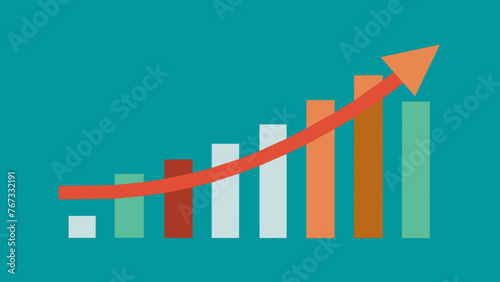 A graph showing a steady incline reflecting the positive growth and efficiency achieved through effective supplier relationship management.