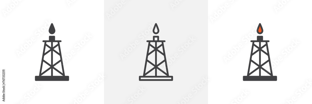 Natural Gas Extraction and Rig Icons. Symbols for Shale Gas Drilling and Energy Production. Natural Gas Extraction and Rig Icons. Symbols for Shale Gas Drilling and Energy Production.