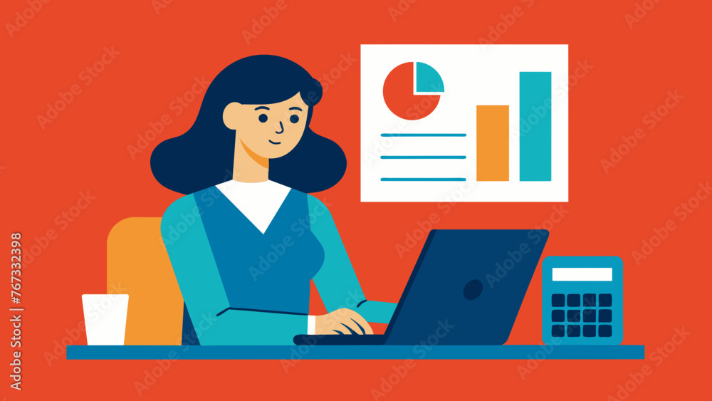 A woman sits at her desk reviewing spreadsheets and accounting reports as she prepares for an upcoming shareholder meeting. A woman sits at her desk reviewing spreadsheets and accounting reports as she prepares for an upcoming shareholder meeting.