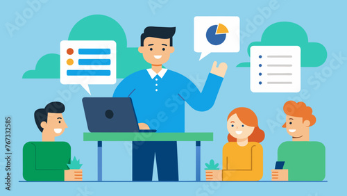 A newly hired employee undergoing an onboarding training session eagerly absorbing information and knowledge about the companys goals and