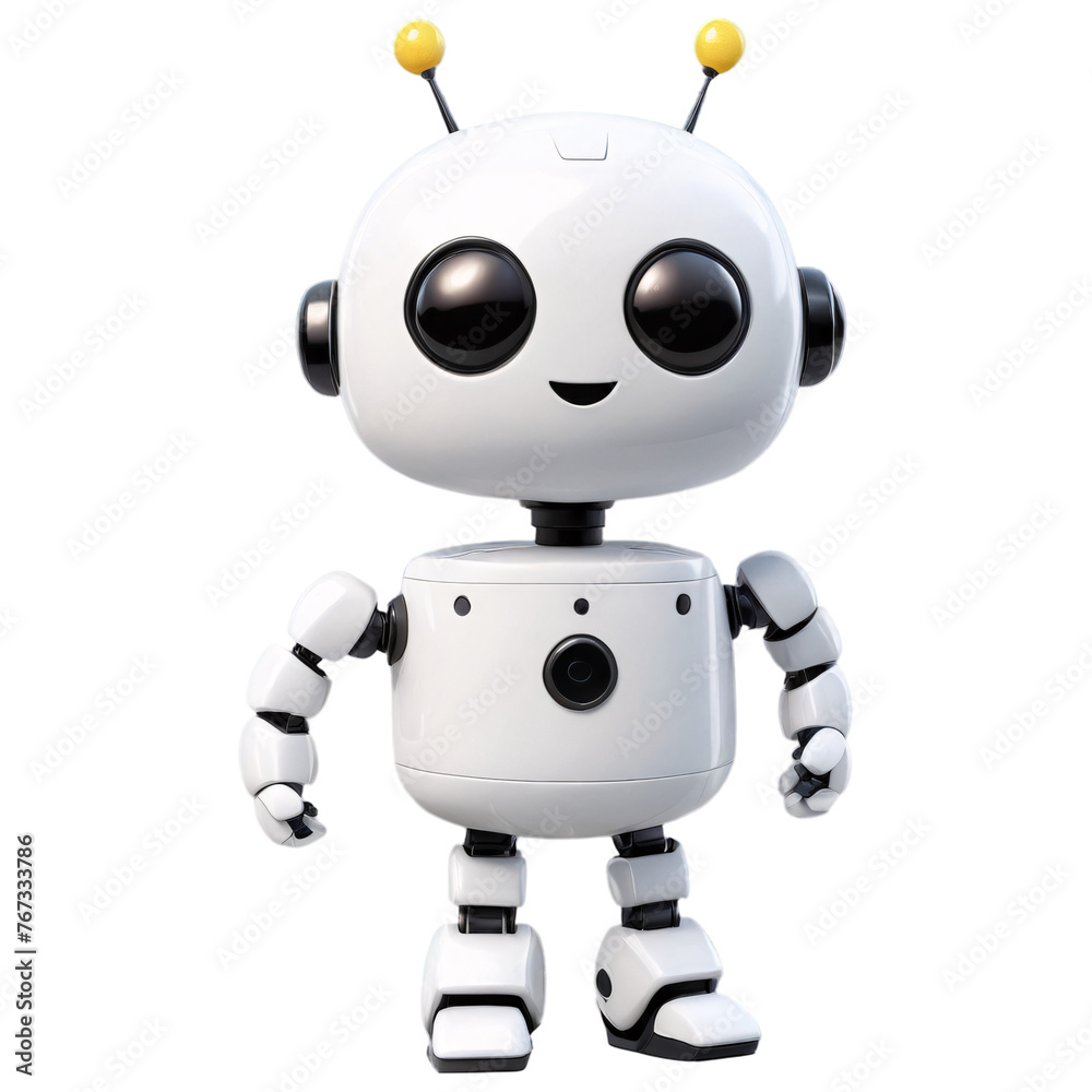 Cute Cartoon Robot Generative AI Cute Cartoon Robot Generative AI