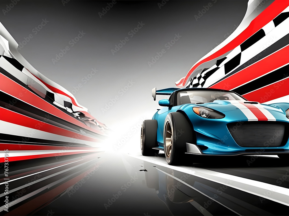 Racing-themed background. Abstract with an empty centre design.