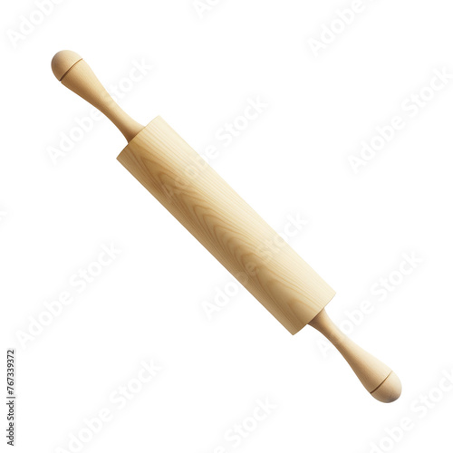 Isolated Rolling Pin, Cooking Tool, transparent background