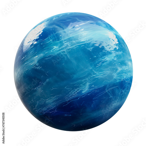 Realistic neptune planet isolated image