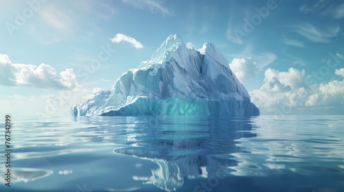 An evocative depiction of an iceberg © Chingiz