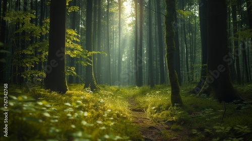 Lush Forest Ecosystem  Thriving Biodiversity Amidst Nature s Splendor