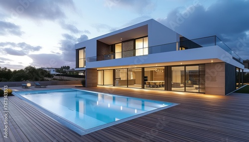 Luxury Modern Home with Backyard Swimming Pool - Lifestyle © anat baron