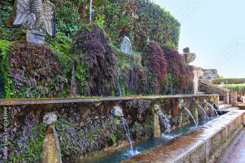 Park of Villa d'Este in Tivoli, Italy	
 photo