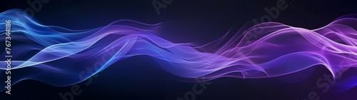 Dark Ocean Waves: Purple and Blue Hue