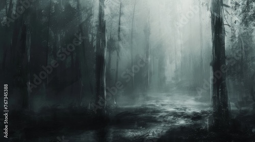 Faded Epic Fantasy: Gray Forests, White Lights, Black Shadows