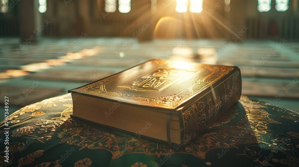 Quran in a mosque - obrazy, fototapety, plakaty 