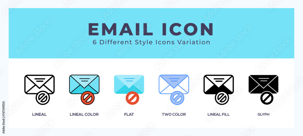 Email icon vector illustration. trendy styles