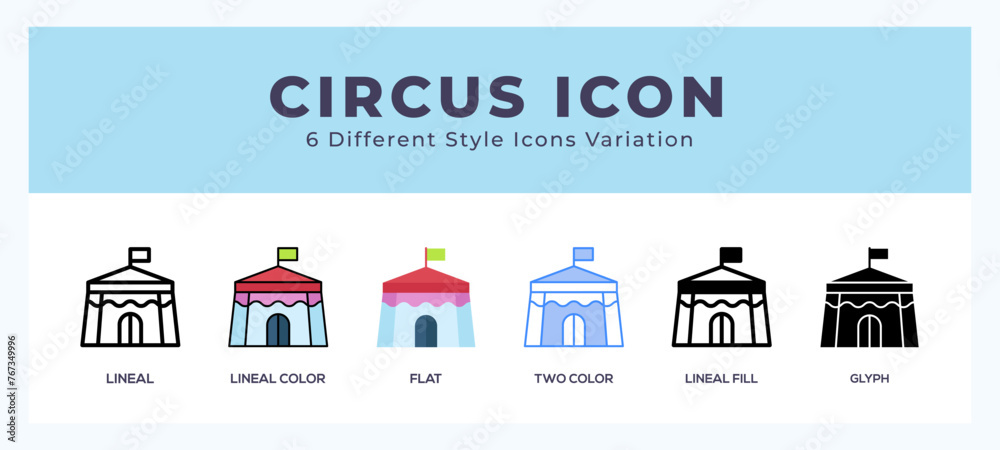 Circus icon for websites and apps. vector illustration