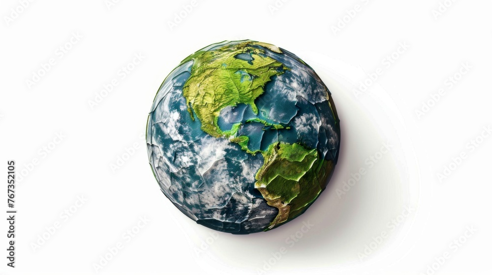 3D rendering of Earth globe with Americas, North and South America, Pacific and Atlantic Ocean on white background. Perfect for illustrations, websites, presentations. 3D rendering of Earth globe with Americas, North and South America, Pacific and Atlantic Ocean on white background. Perfect for illustrations, websites, presentations.