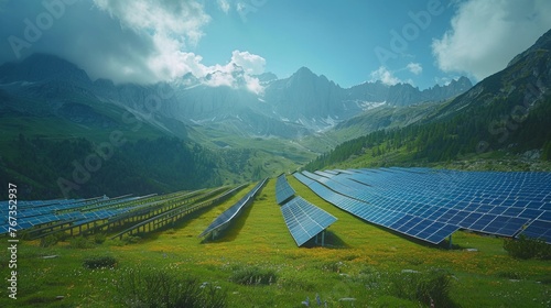 solar power plant on the fields of Europe, alternative energy © Дмитро Петрина
