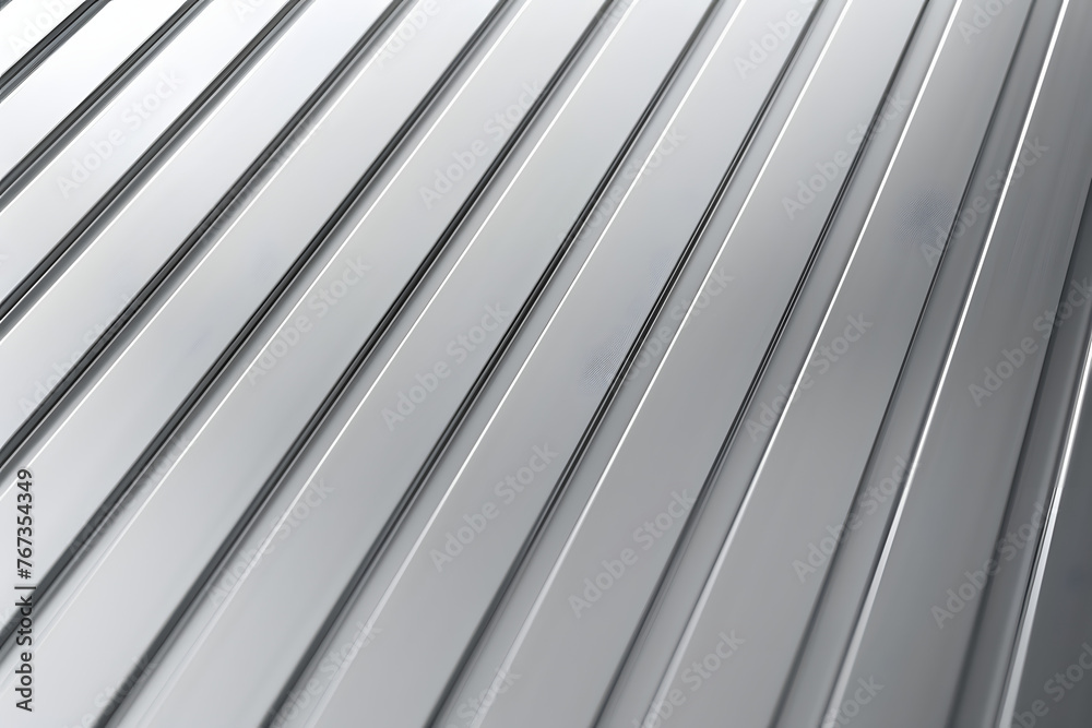 Obraz premium Silver parallel stripes creating a modern and sleek abstract background.