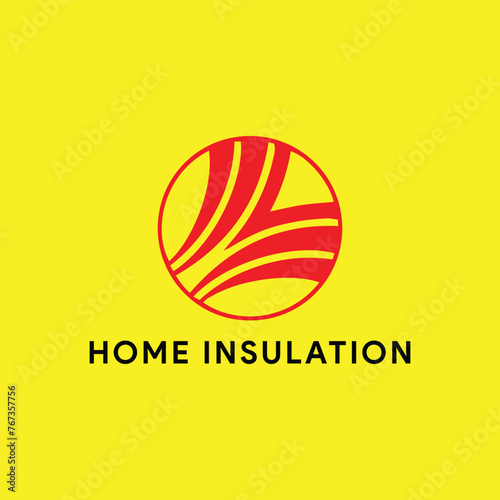 home repairing and home insulation logo design vector