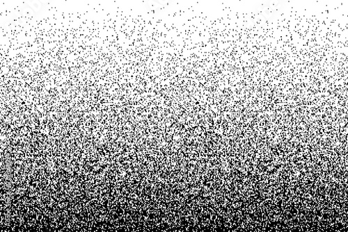 Gritty texture. Monochrome noise halftone texture. Vector illustration.