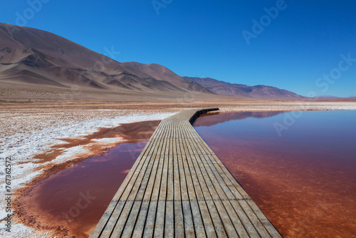 Boardwalk on salar photo