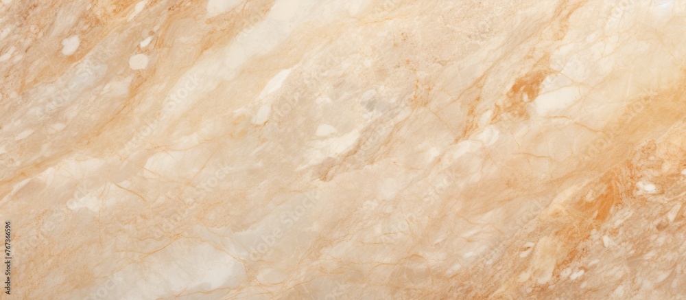 Close up of a intricate pattern of brown and beige marble, resembling a mix of wood flooring and rock textures with hints of fur and soil undertones