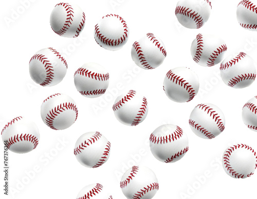 set of baseball balls