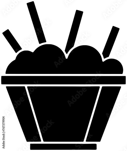 canada illustration canadian silhouette food logo cheese icon potato outline poutine dish gravy cuisine snack sauce quebec french fresh shape homemade meal delicious for vector graphic background