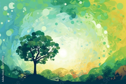 abstract background for Arbor Day.