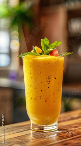 Obraz na płótnie tropical fruit smoothie w salonie