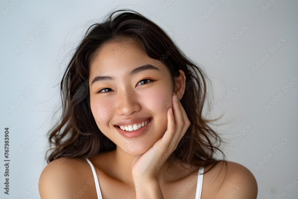 Portrait of beauty asian woman with perfect healthy glow skin facial. beauty and spa concept. Portrait of beauty asian woman with perfect healthy glow skin facial. beauty and spa concept.